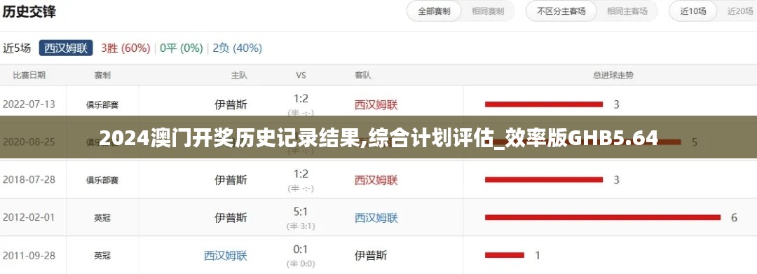 2024澳门开奖历史记录结果,综合计划评估_效率版GHB5.64