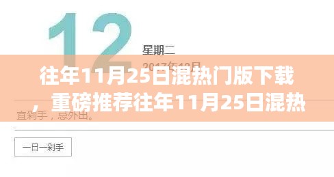 往年11月25日混热门版下载攻略，不容错过的热门资源获取指南