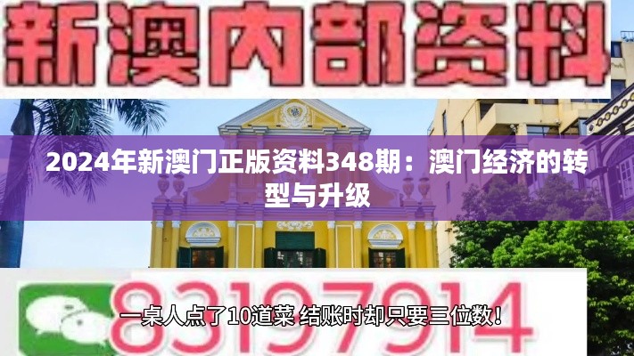 2024年新澳门正版资料348期:澳门经济的转型与升级