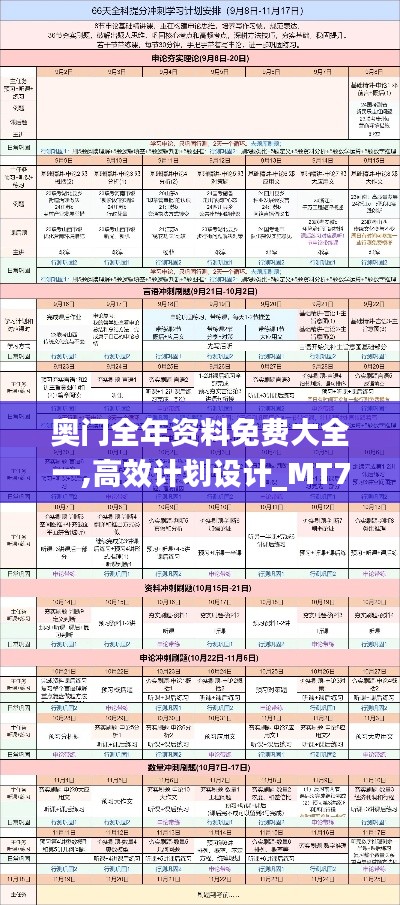 奥门全年资料免费大全一,高效计划设计_MT7.329