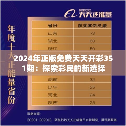 2024年正版免费天天开彩351期：探索彩民的新选择