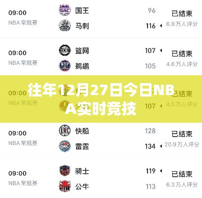往年12月27日NBA赛场激战实时更新