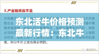 东北活牛价格预测最新行情：东北牛的价格市场价格 