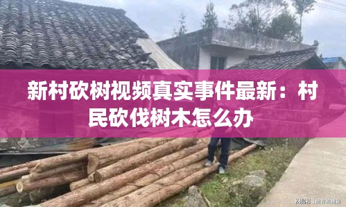新村砍树视频真实事件最新：村民砍伐树木怎么办 