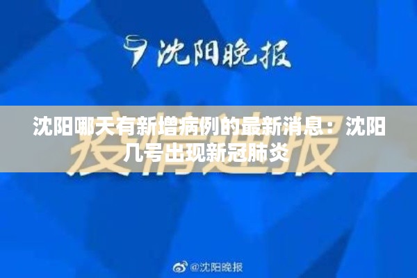 沈阳哪天有新增病例的最新消息：沈阳几号出现新冠肺炎 