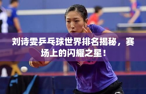 刘诗雯乒乓球世界排名揭秘，赛场上的闪耀之星！