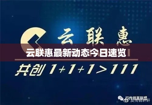 云联惠最新动态今日速览