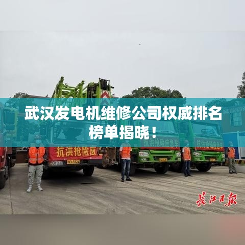 武汉发电机维修公司权威排名榜单揭晓！