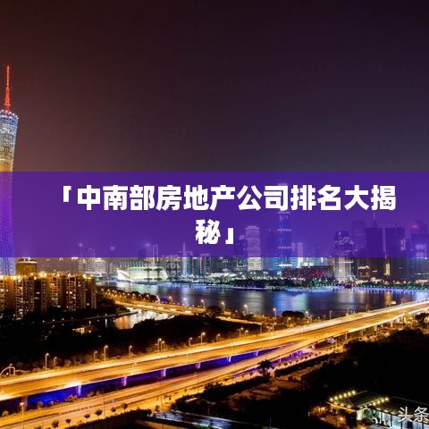 「中南部房地产公司排名大揭秘」