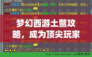 梦幻西游土鳖攻略，成为顶尖玩家的终极指南
