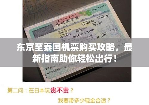 东京至泰国机票购买攻略，最新指南助你轻松出行！