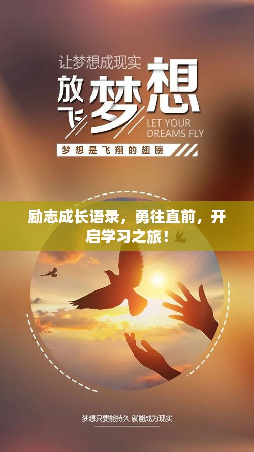 励志成长语录，勇往直前，开启学习之旅！