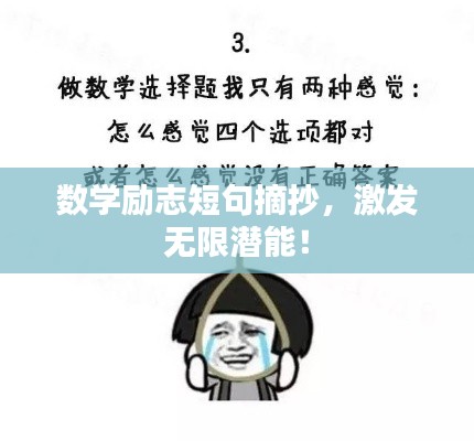 数学励志短句摘抄,激发无限潜能!