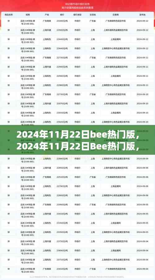 2024年11月22日Bee热门版,未来趋势观点探析