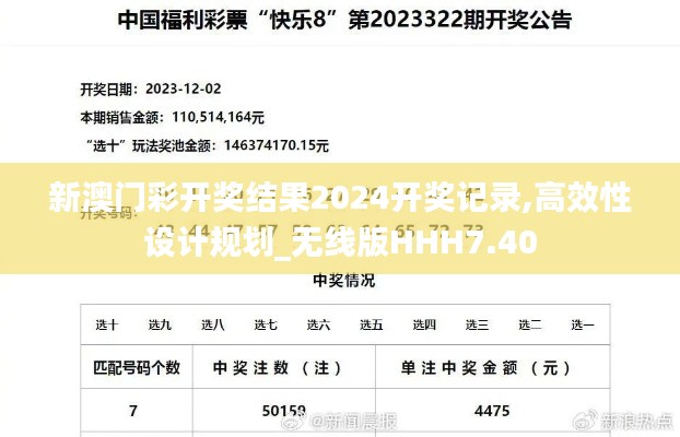 新澳门彩开奖结果2024开奖记录,高效性设计规划_无线版HHH7.40