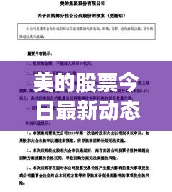 美的股票今日最新动态消息速递